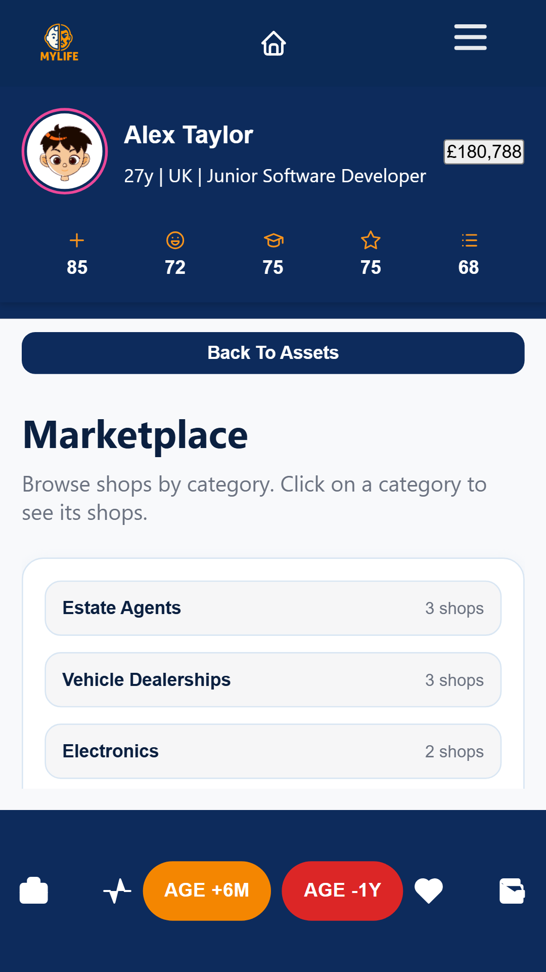 phone-07-marketplace MyLifeSim MarketPlace